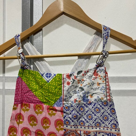 NWT - Anthropologie Let Me Be Patchwork Overalls - Picture 3 of 8
